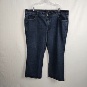 BandolinoBlu Adriana Boot Cut Jeans Women's 24W Blue Dark Wash